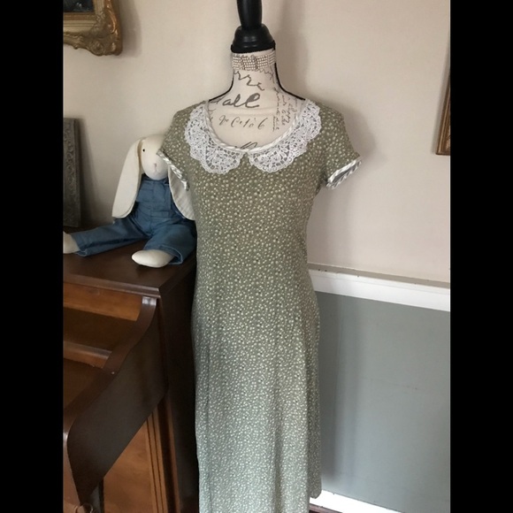 💚 Rare Vintage ” Arrested” by Jonathan Martin Lace Collar Dress ‼️FINAL SALE - Picture 1 of 8